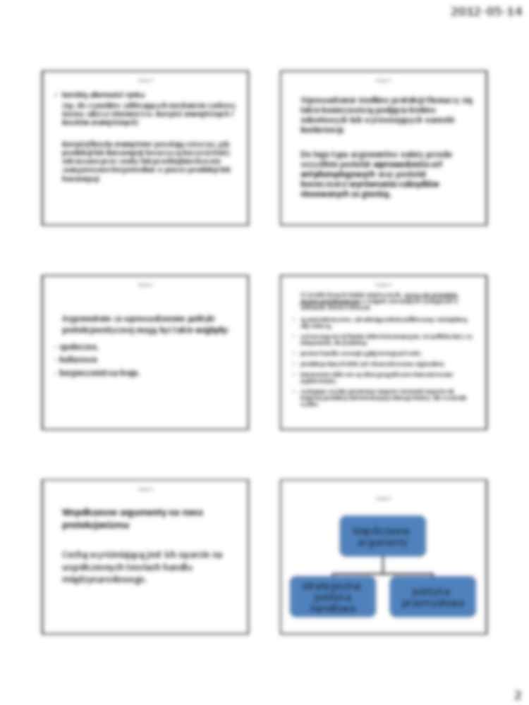 Argumenty na rzecz protekcjonizmu - omówienie - strona 2