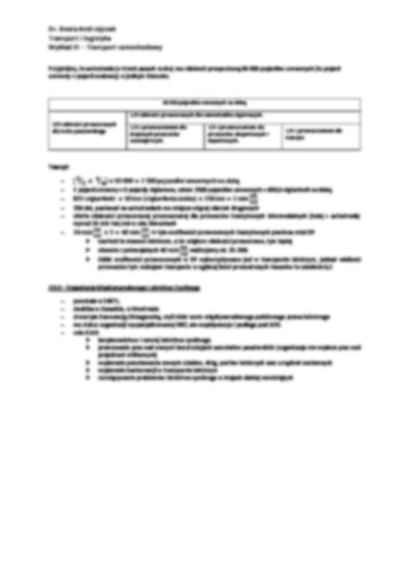 Transport samochodowy - omówienie - strona 2