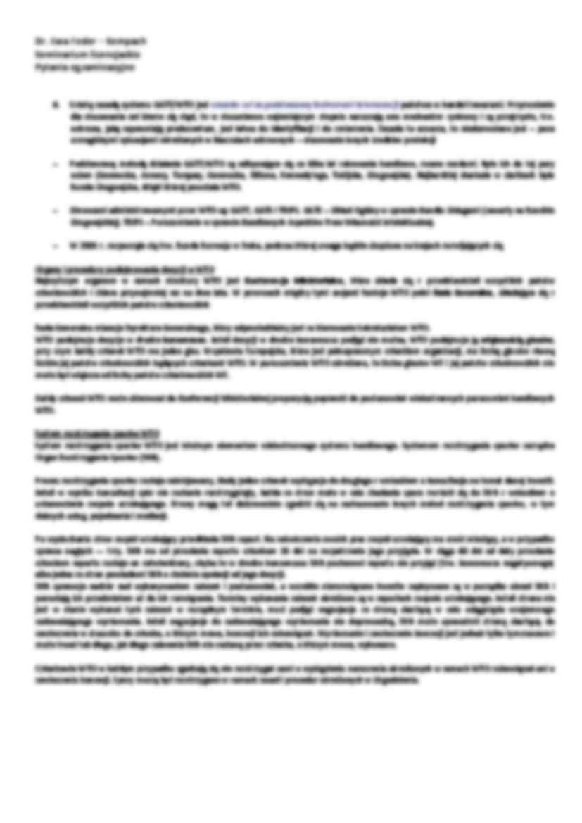 Wielostronny system handlu międzynarodowego - omówienie - strona 2