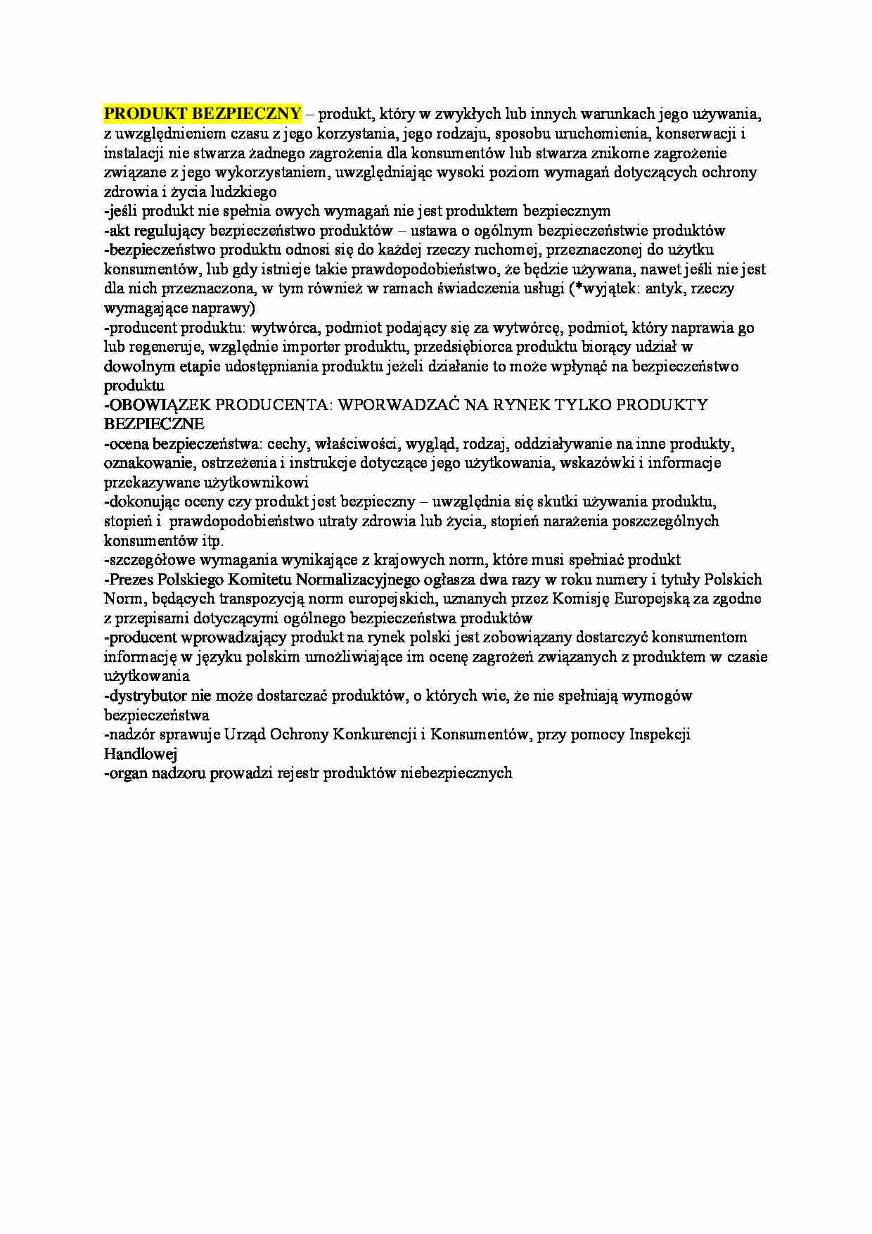 Wykład - produkt bezpieczny - strona 1