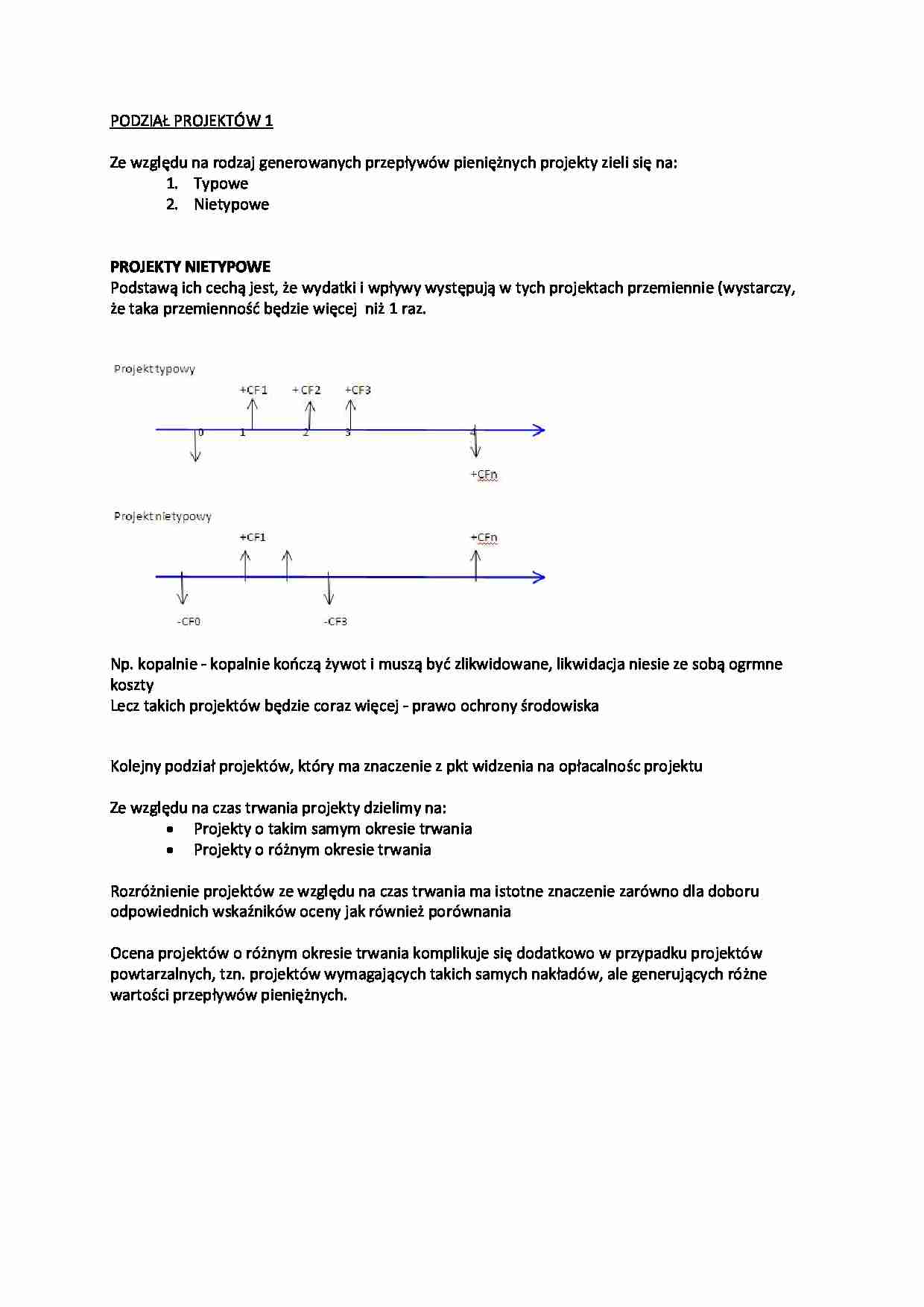 Wykład - podział projektów - strona 1