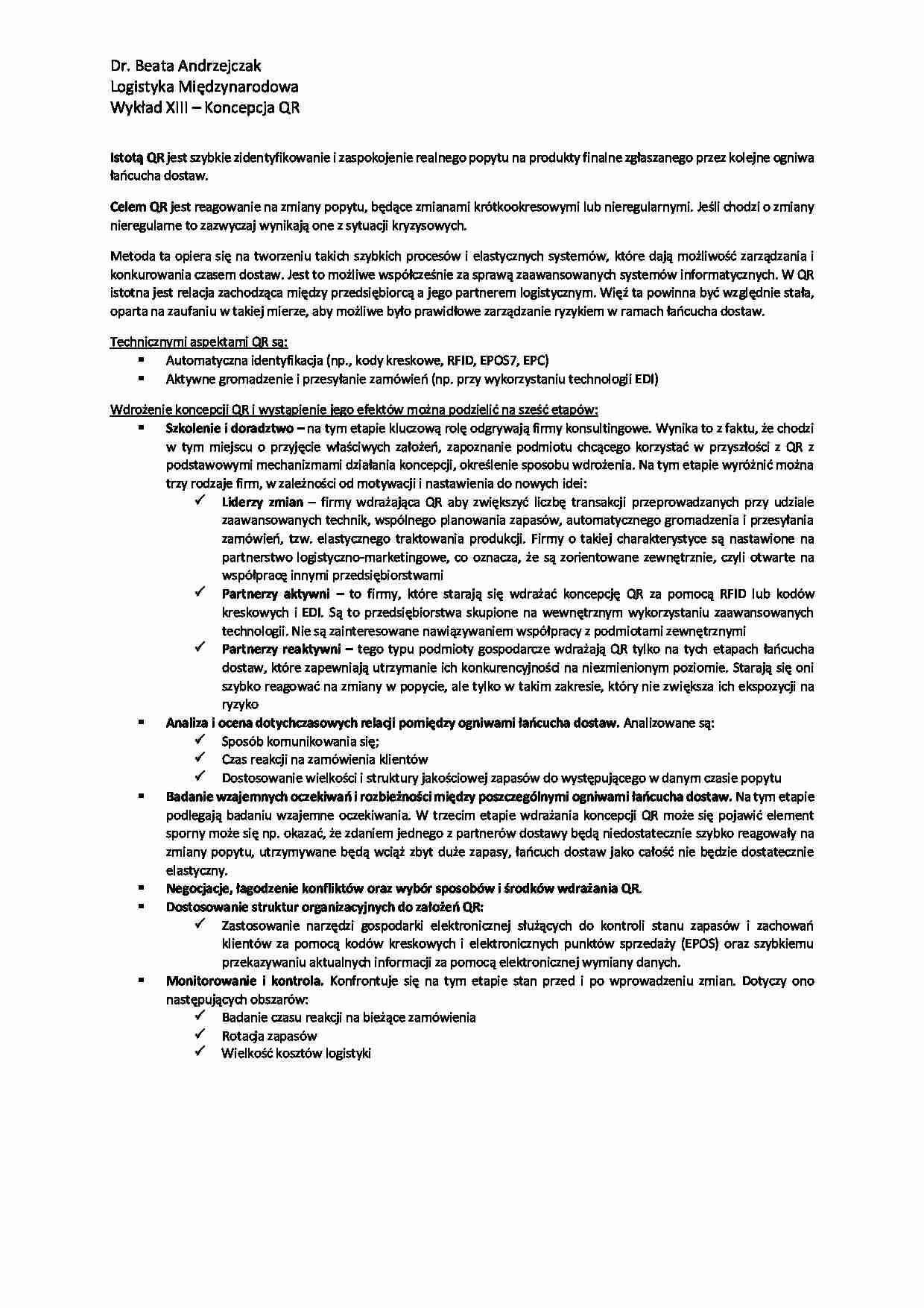 Koncepcja QR - wykład - strona 1