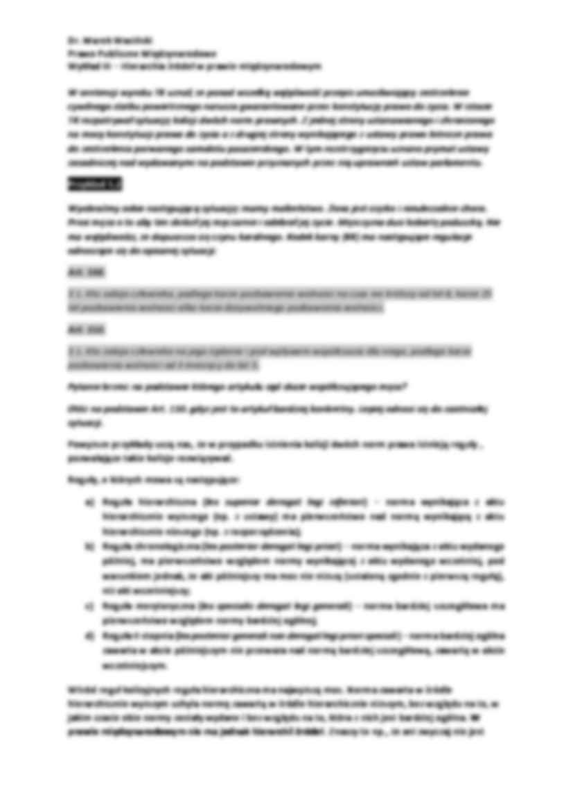 Hierarchia źródeł w prawie międzynarodowym - wykład - strona 2