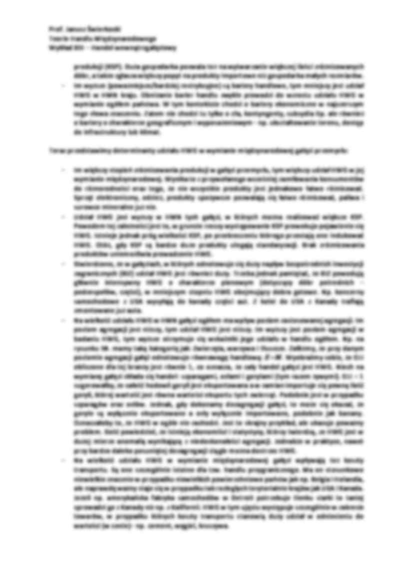 Handel wewnątrzgałęziowy - wykład - Przyczyny HWG - strona 2