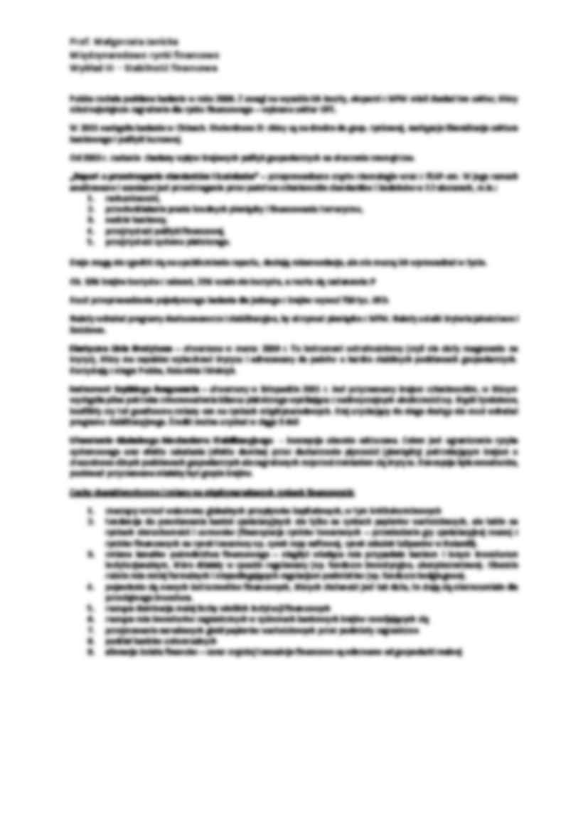 Stabilność finansowa - wykład - strona 2