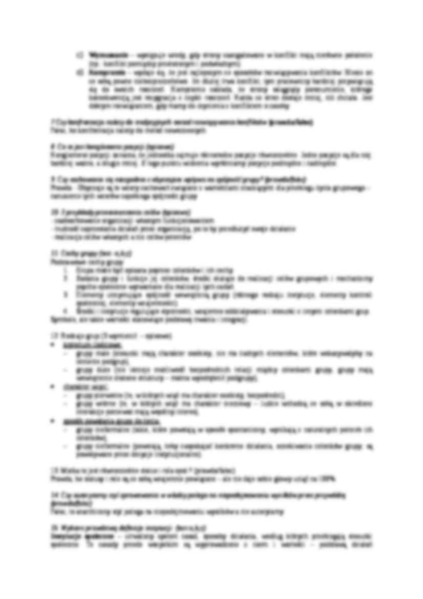Test z rozwiązaniami - socjologia - strona 2