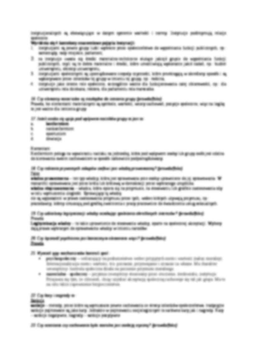 Test z rozwiązaniami - socjologia - strona 3