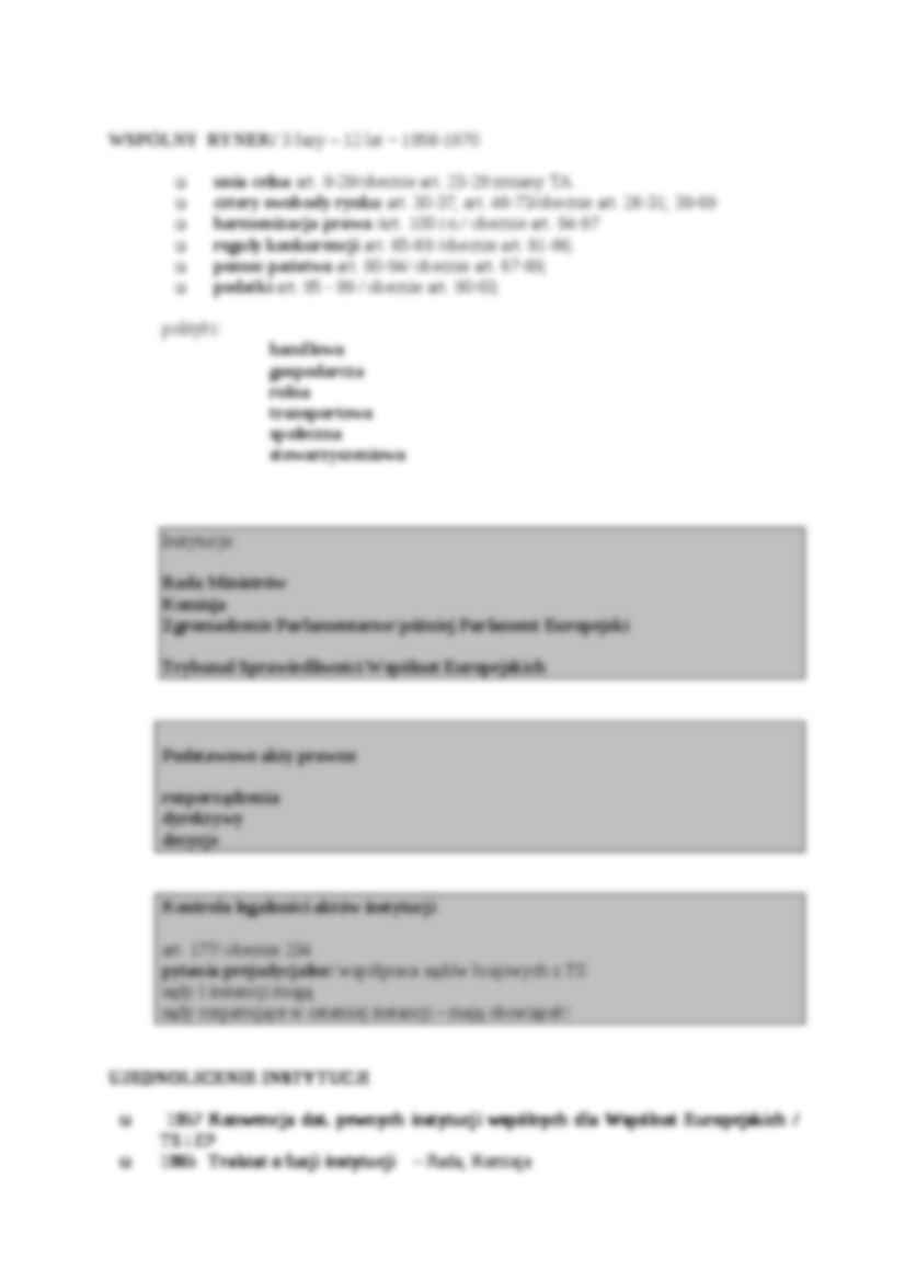 Prawo europejskie - skrypt - Plan Schumana  - strona 2
