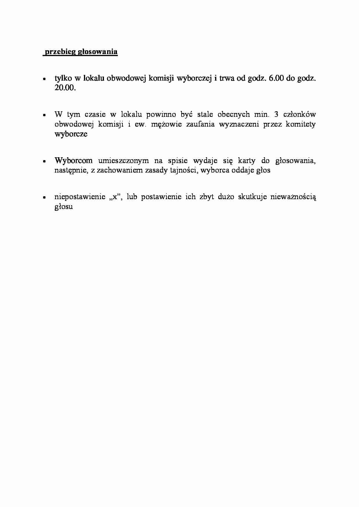 przebieg głosowania - omówienie - strona 1