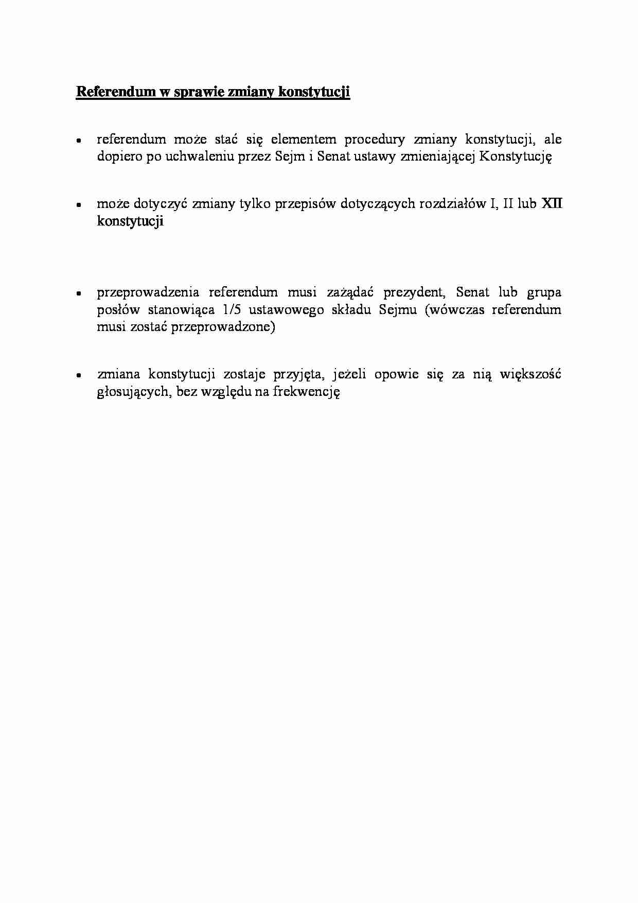 Referendum w sprawie zmiany konstytucji - omówienie - strona 1