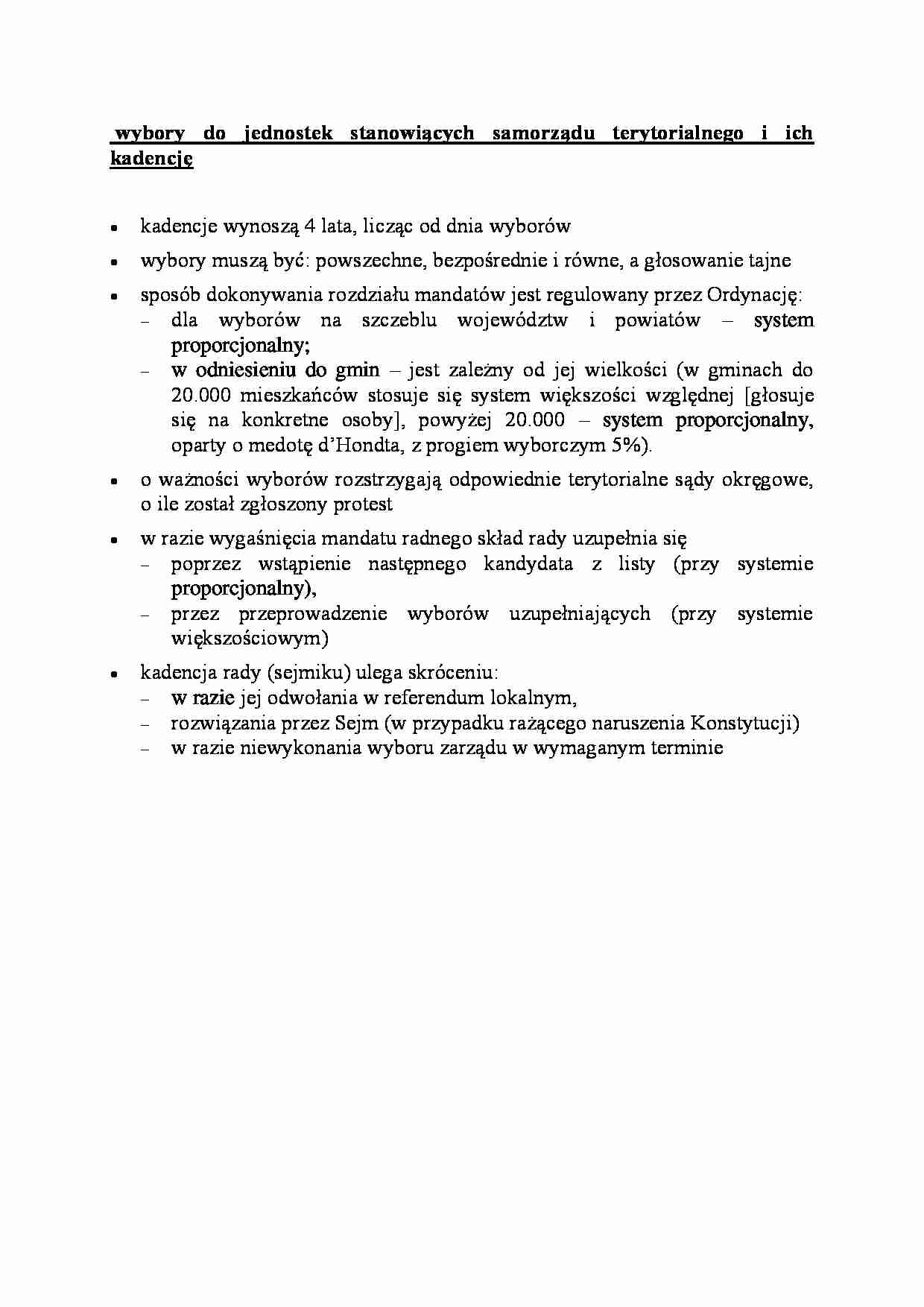Jednostki stanowiące samorządu terytorialnego - omówienie - strona 1