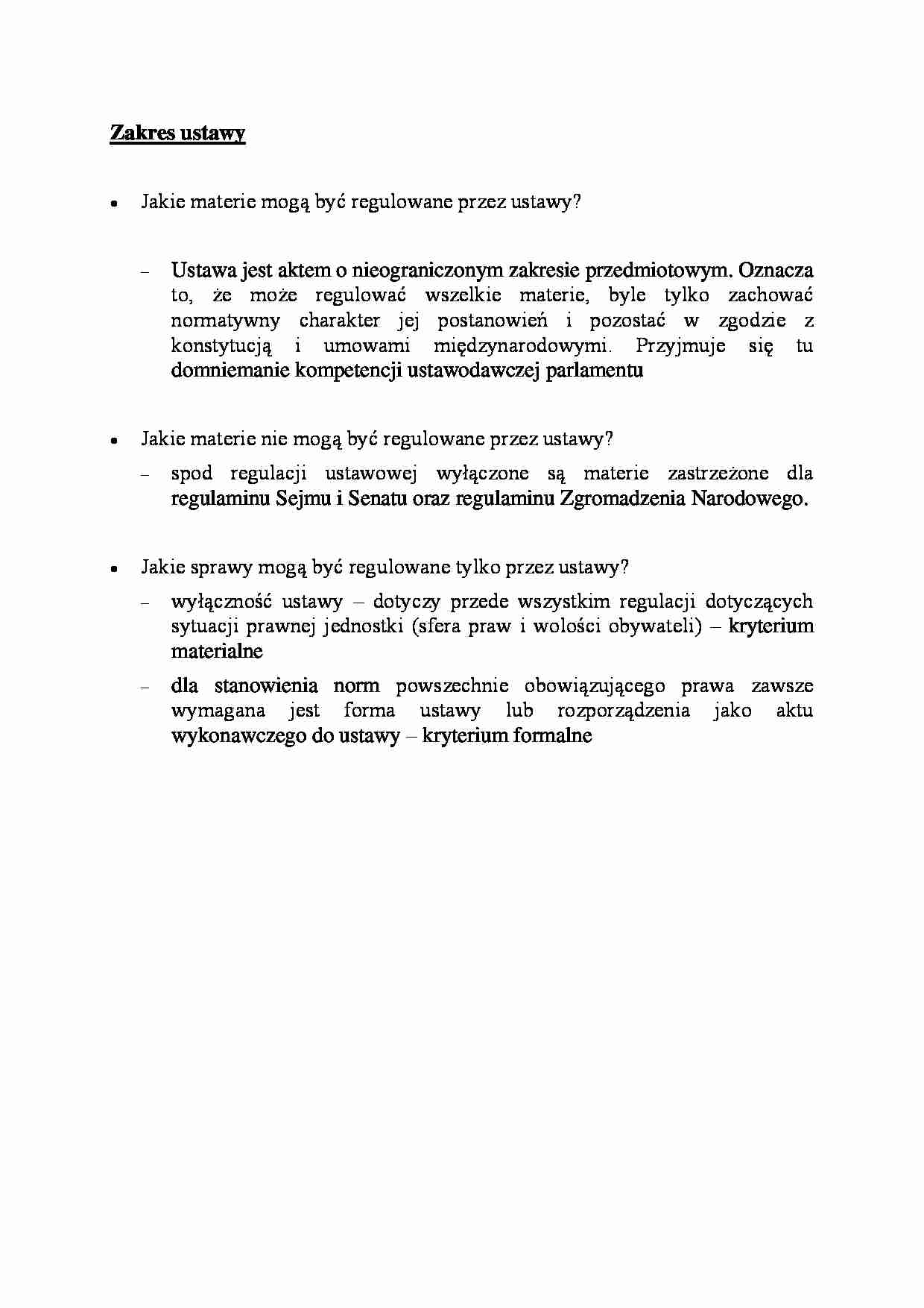 Zakres ustawy - wykład - strona 1