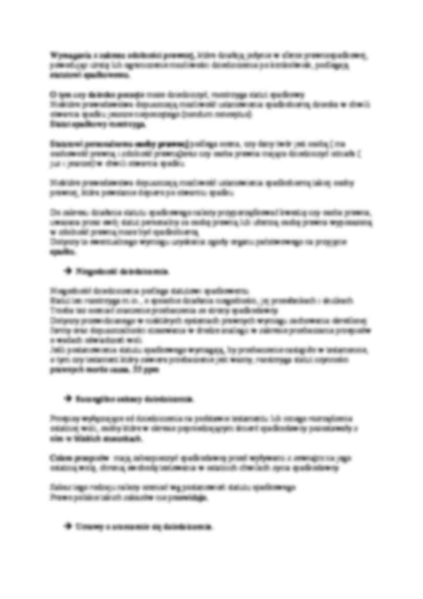 Sprawy spadkowe - wykład - strona 2