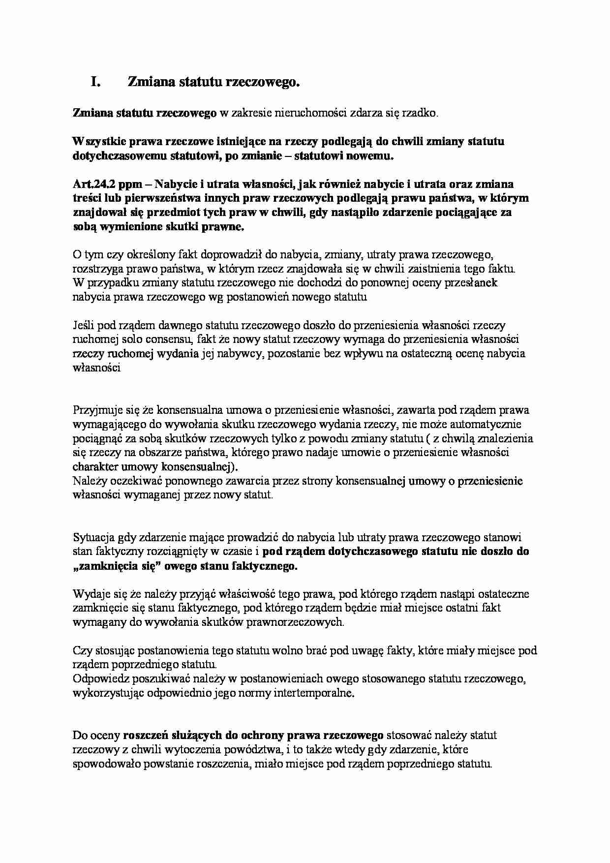 Zmiana statutu rzeczowego - omówienie - strona 1