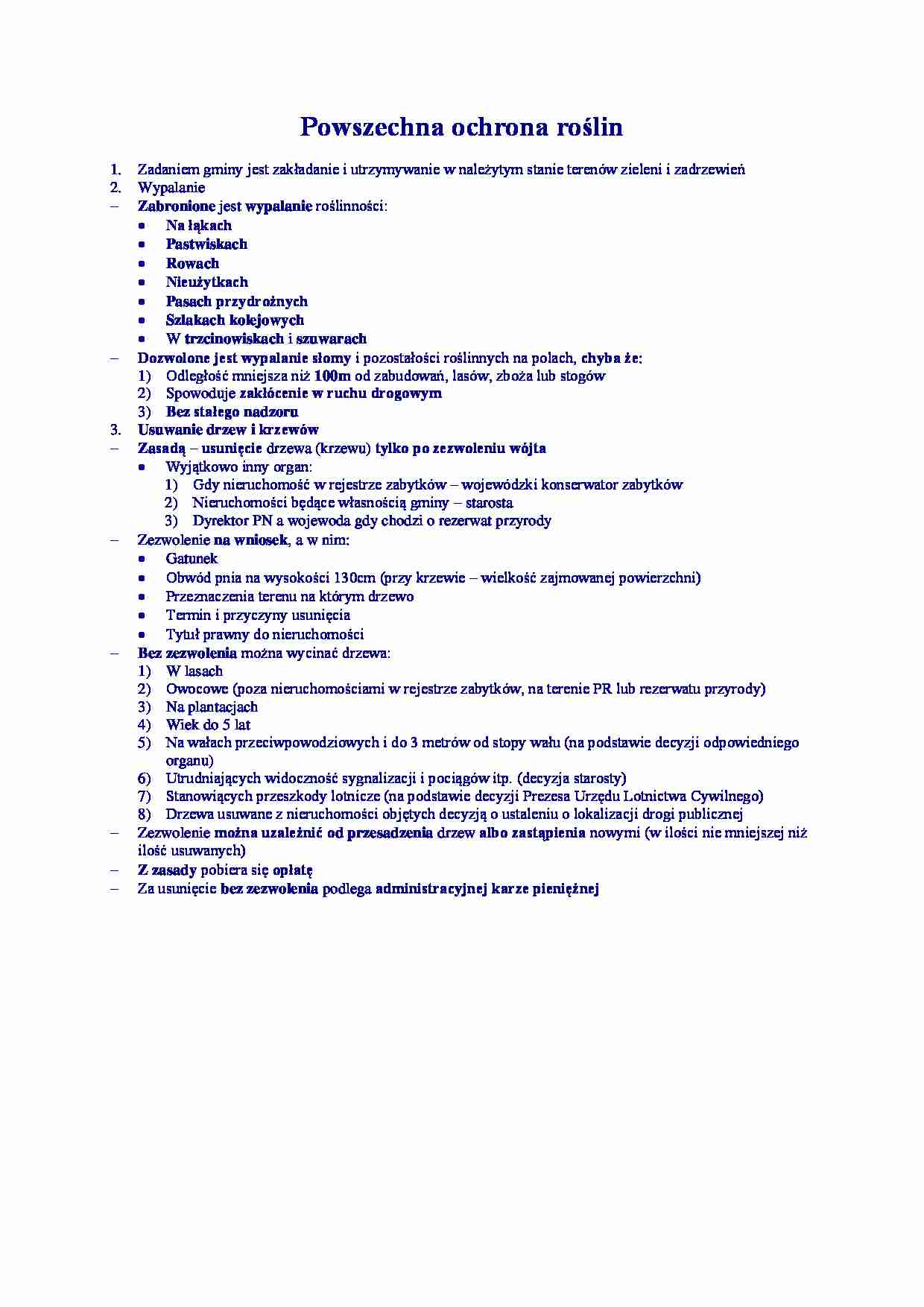 Powszechna ochrona roślin - omówienie - strona 1