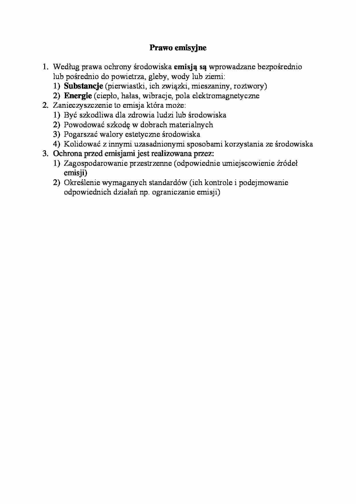 Prawo emisyjne - omówienie - strona 1