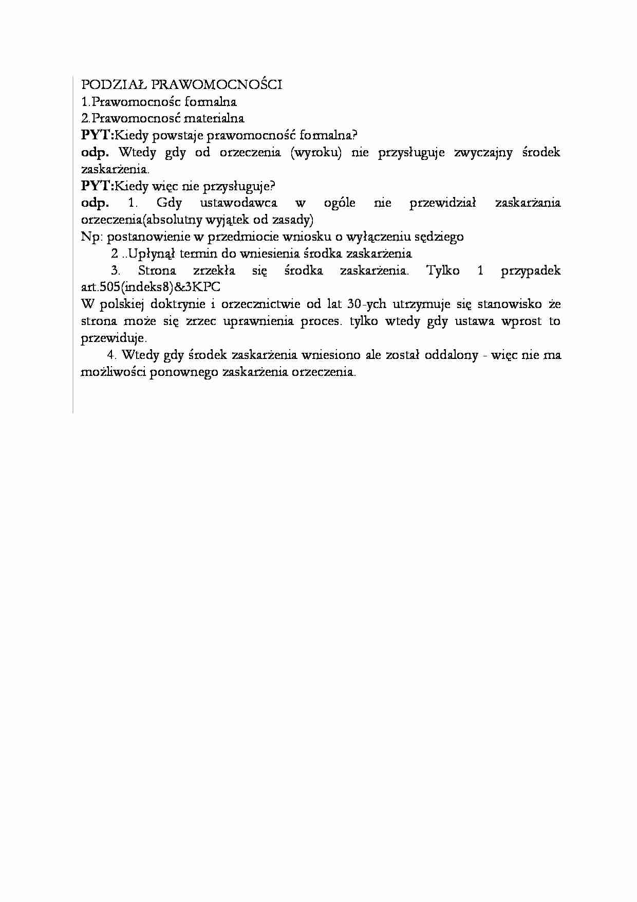 Podział prawomocności-opracowanie - strona 1