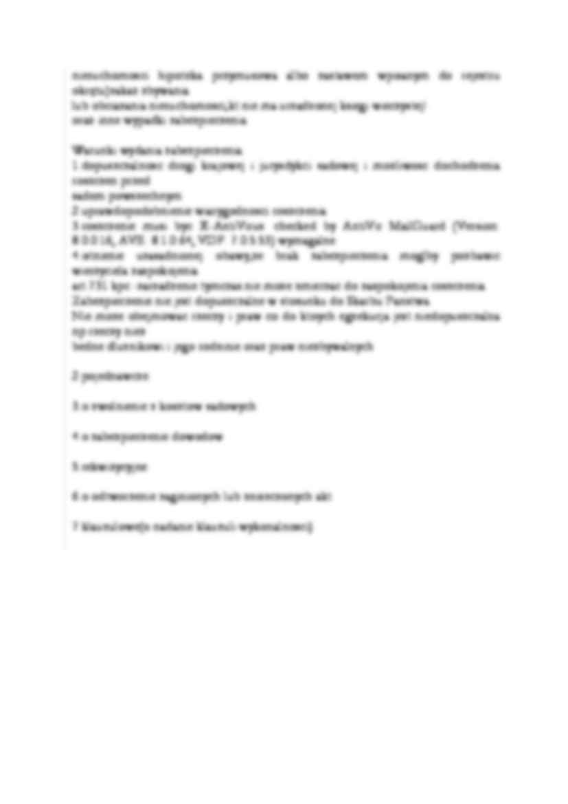 Postępowanie pomocnicze-opracowanie - wydanie zabezpieczenia - strona 2