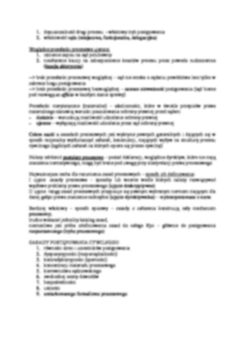 Przesłanki i zasady postępowania cywilnego-opracowanie - strona 2