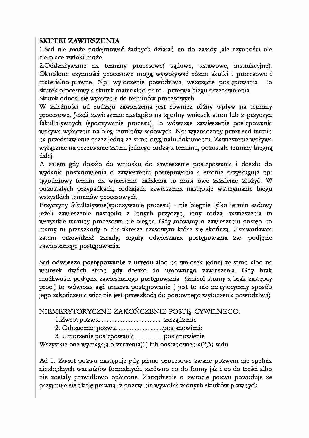 Skutki zawieszenia-opracowanie - strona 1