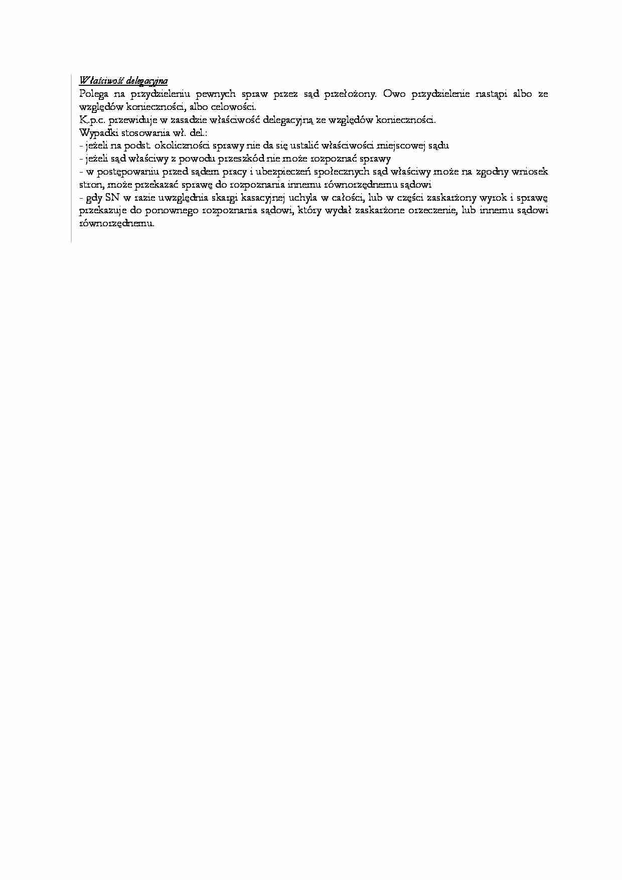 Właściwość delegacyjna-opracowanie - strona 1