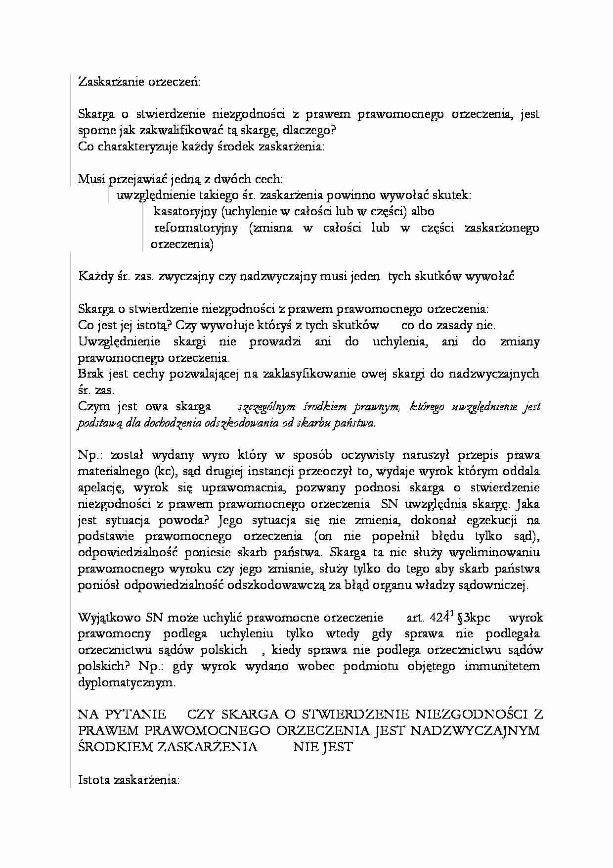 Zaskarżanie orzeczeń-opracowanie - strona 1