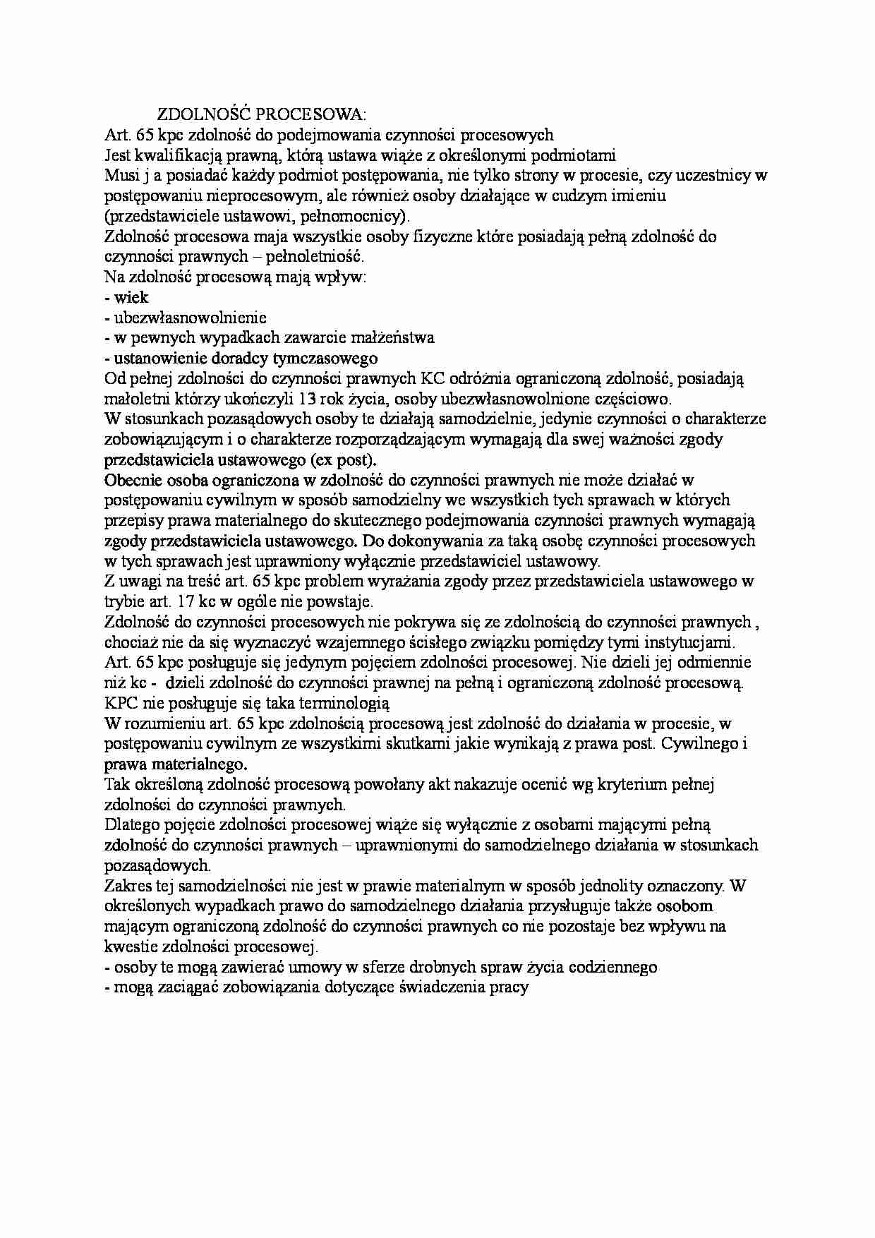Zdolność procesowa-opracowanie - strona 1
