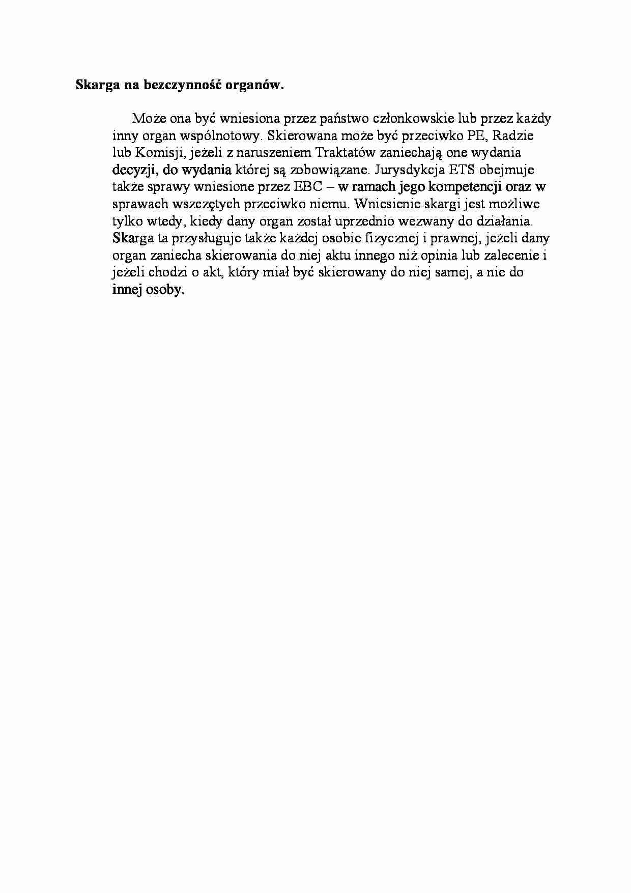 Skarga na bezczynność organów - omówienie - strona 1
