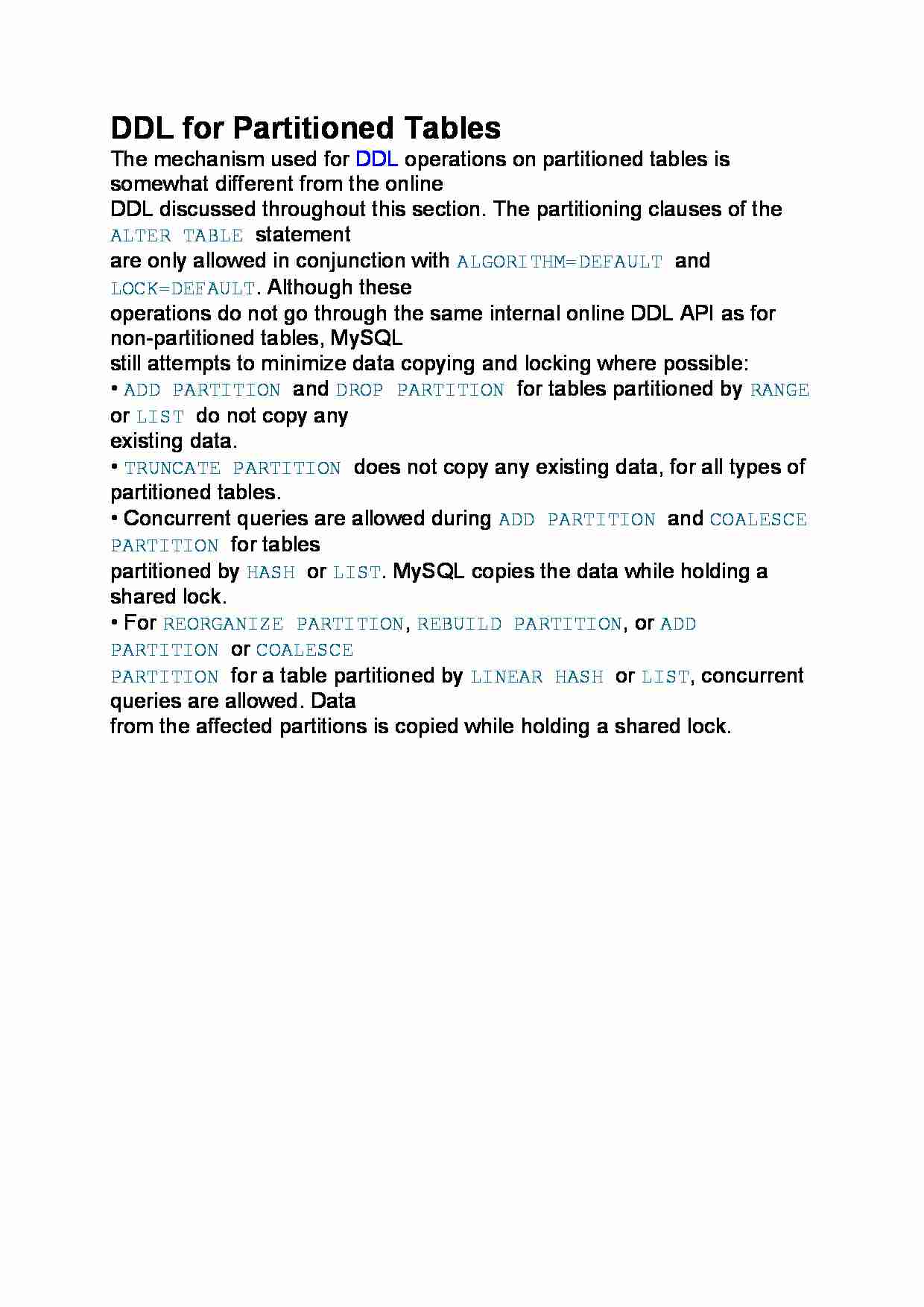 DDL for Partitioned Tables - strona 1