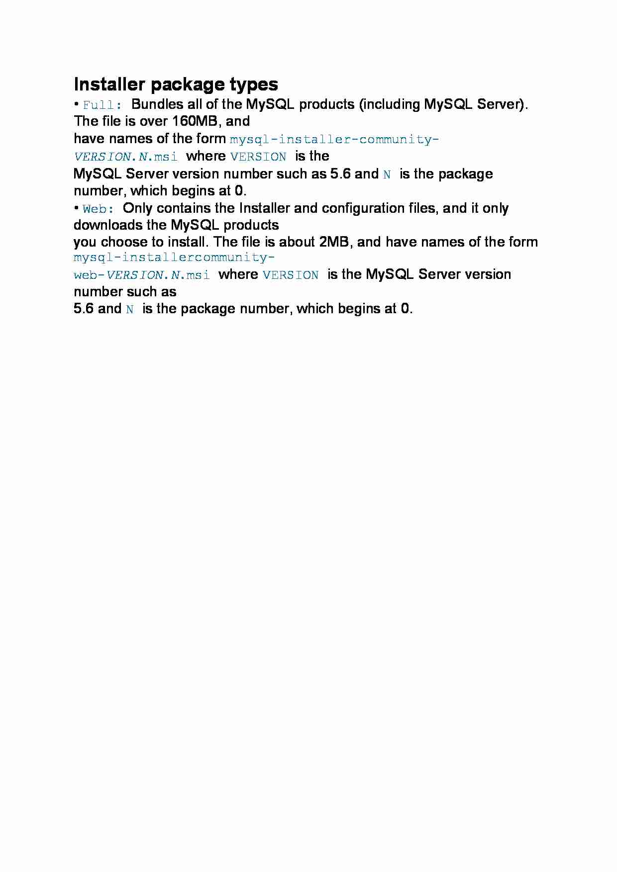Installer package types - strona 1
