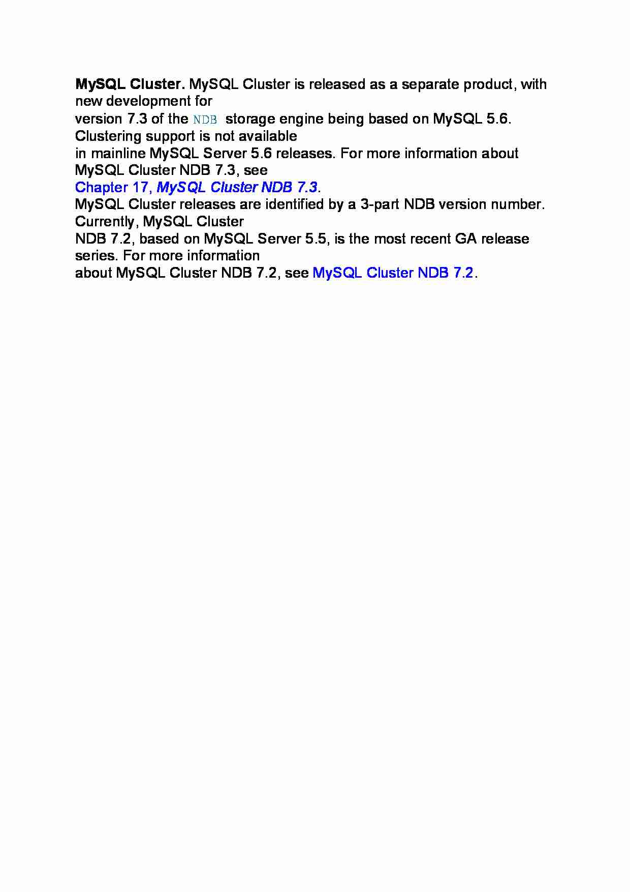MySQL Cluster - strona 1