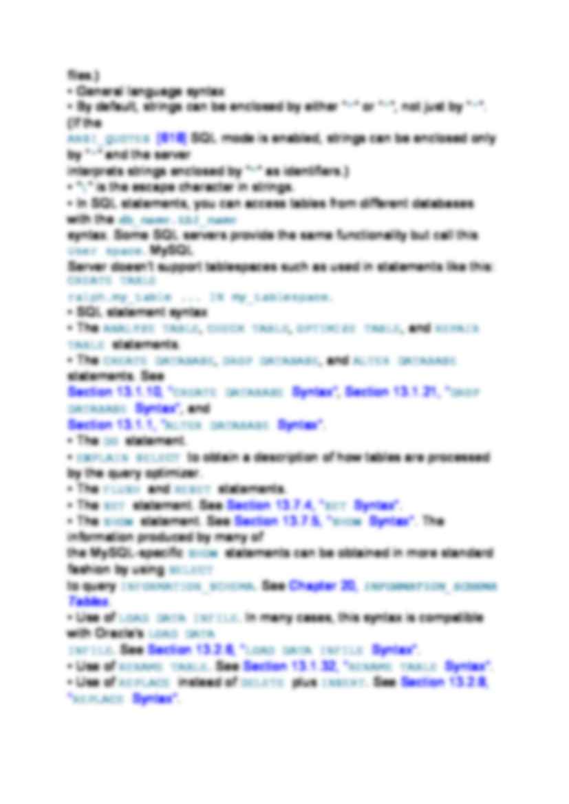 MySQL Extensions to Standard SQL - strona 2