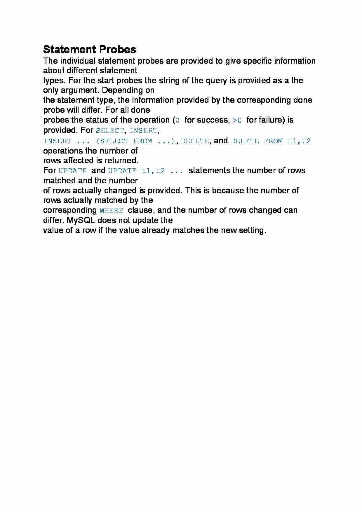 Statement Probes - strona 1