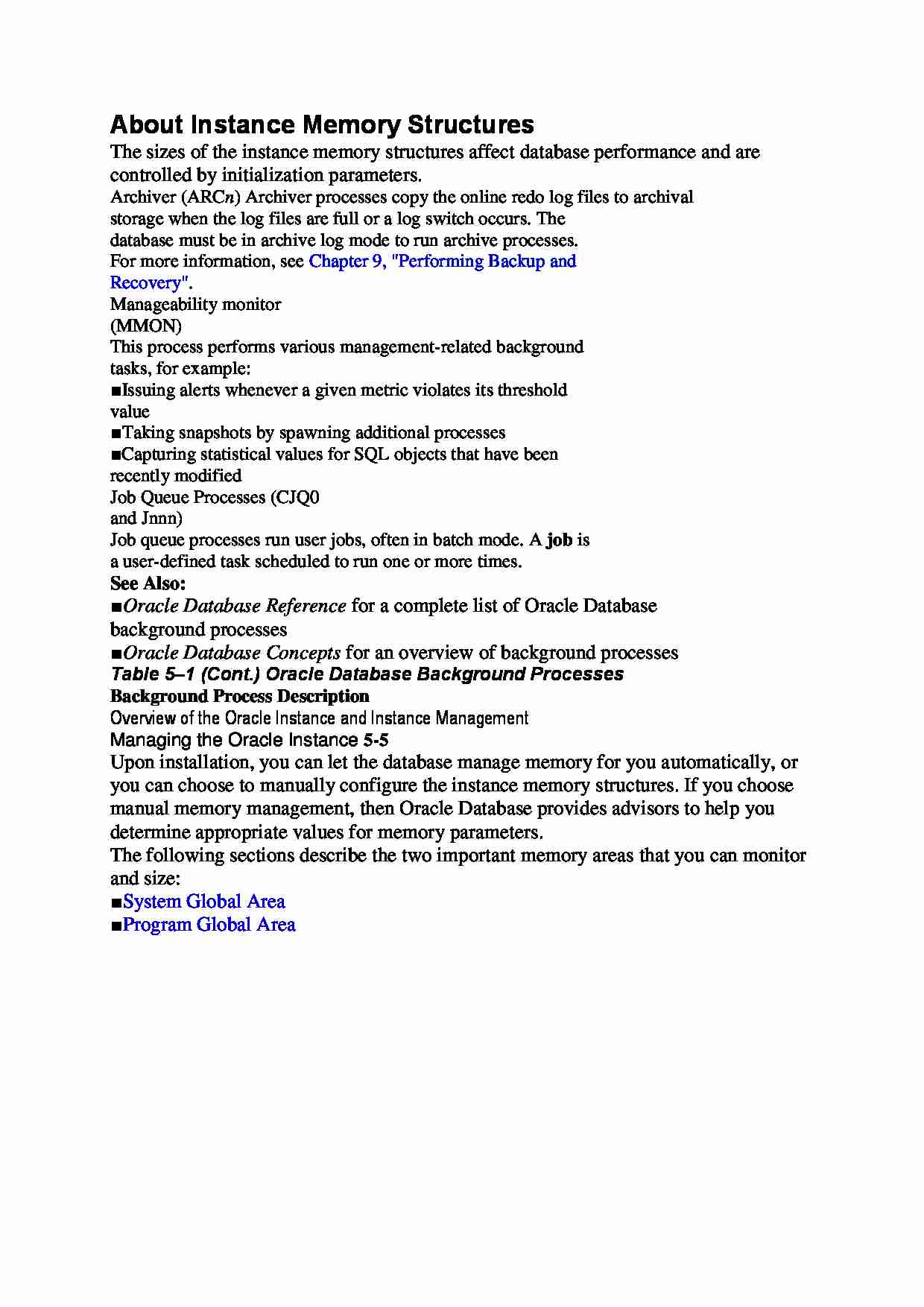 About Instance Memory Structures - strona 1