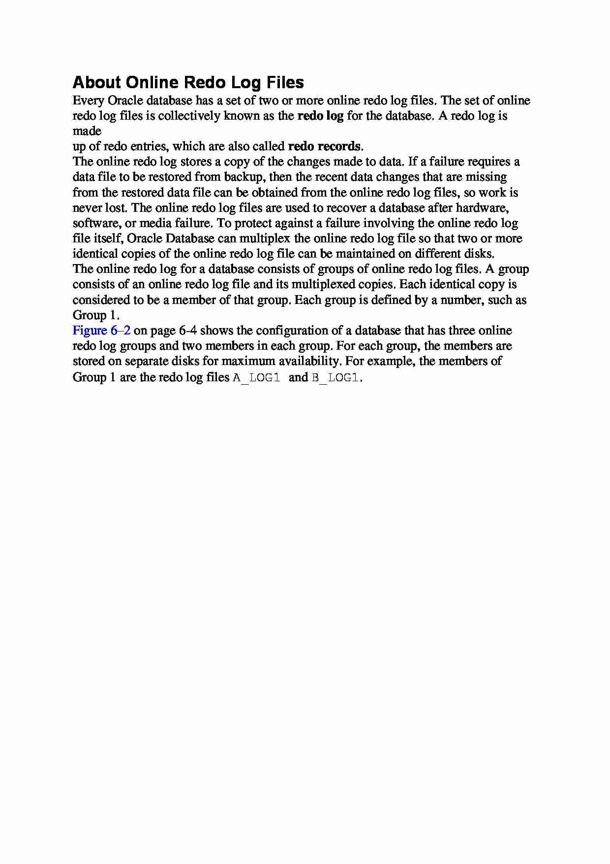 About Online Redo Log Files - strona 1