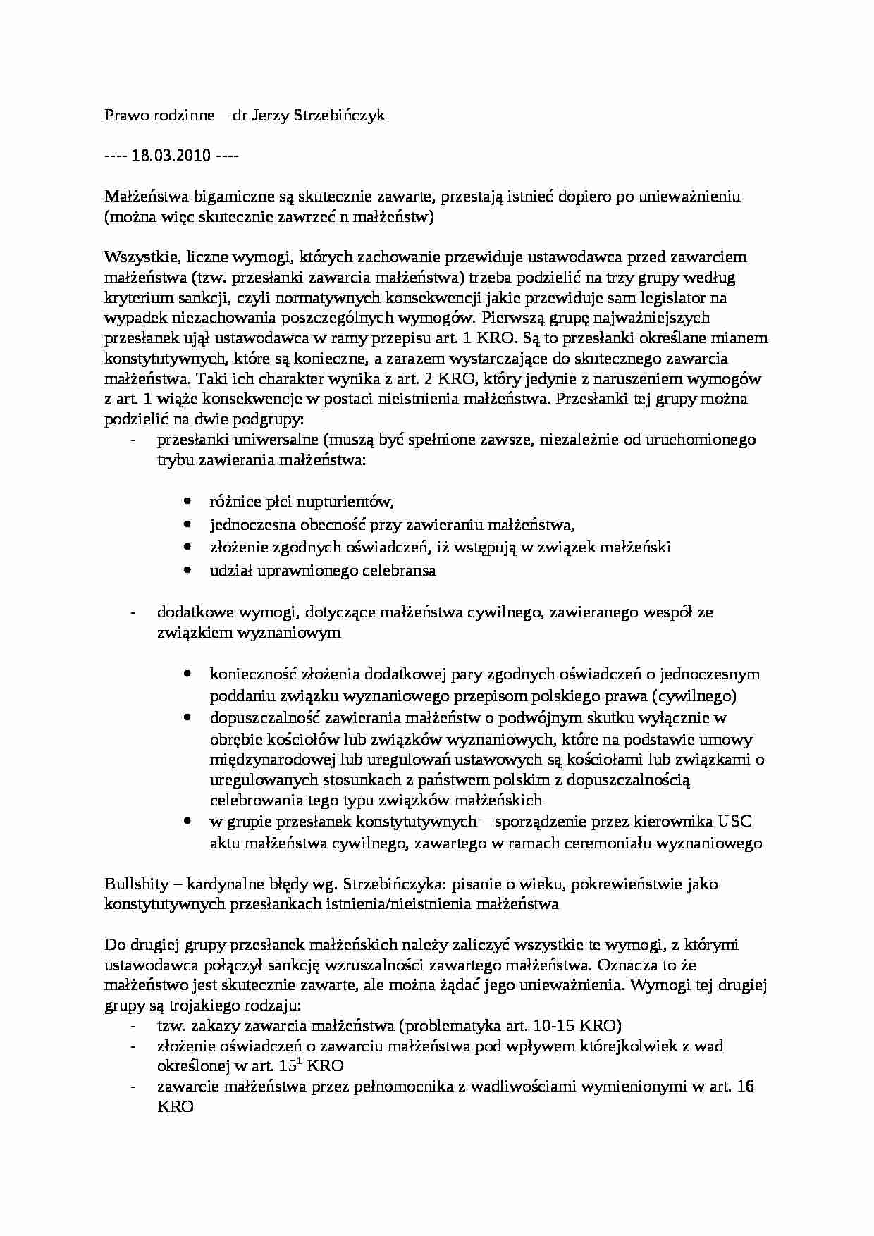 Prawo rodzinne - Przesłanka różnicy płci - strona 1