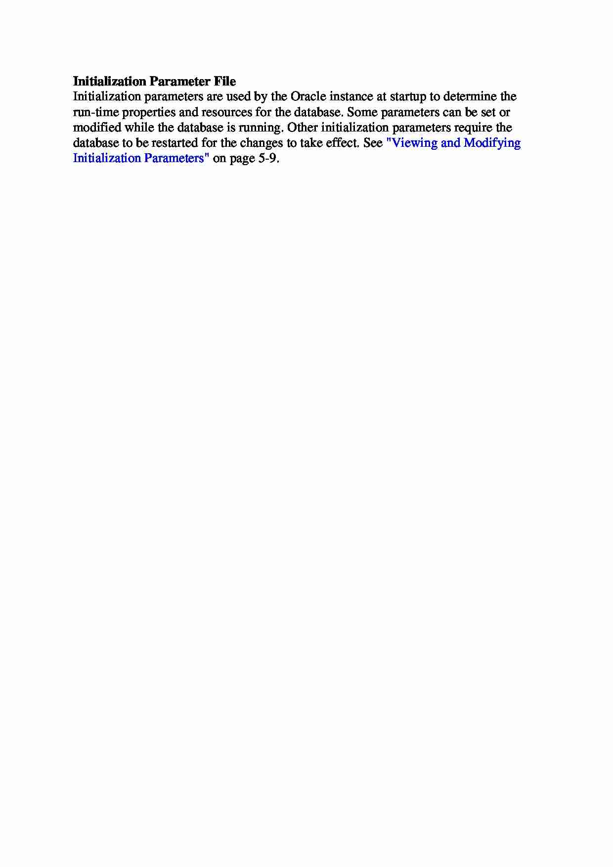Initialization Parameter File - wykład - strona 1