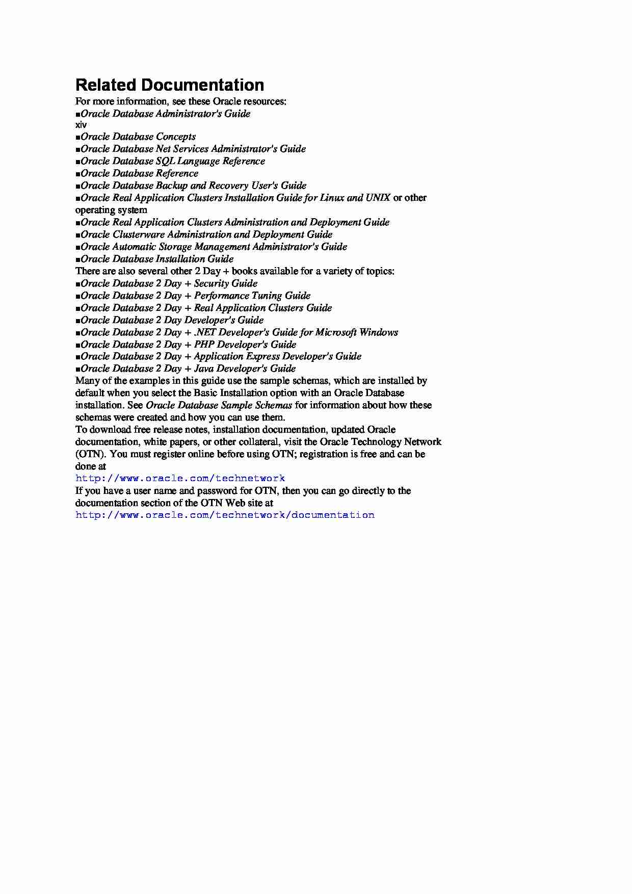 Related Documentation - wykład - strona 1