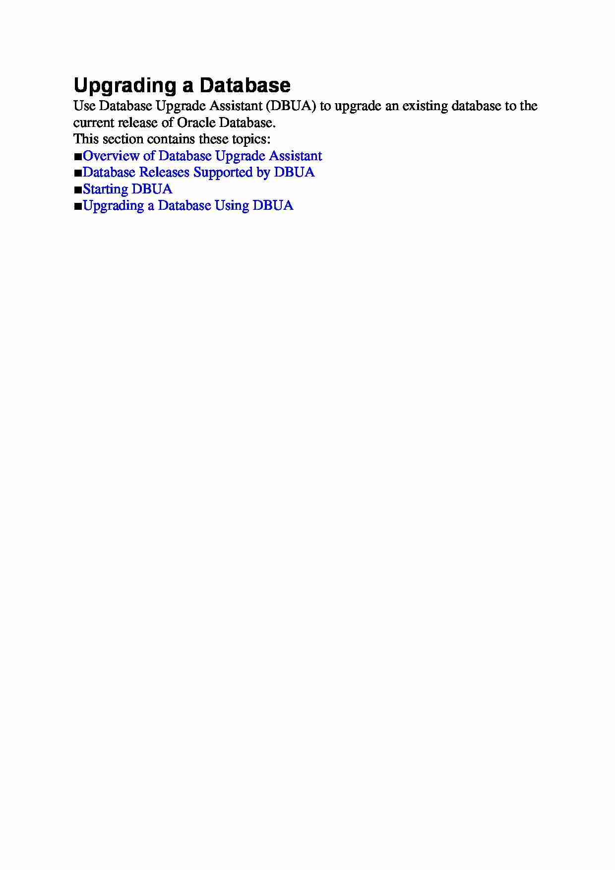 Upgrading a Database - strona 1