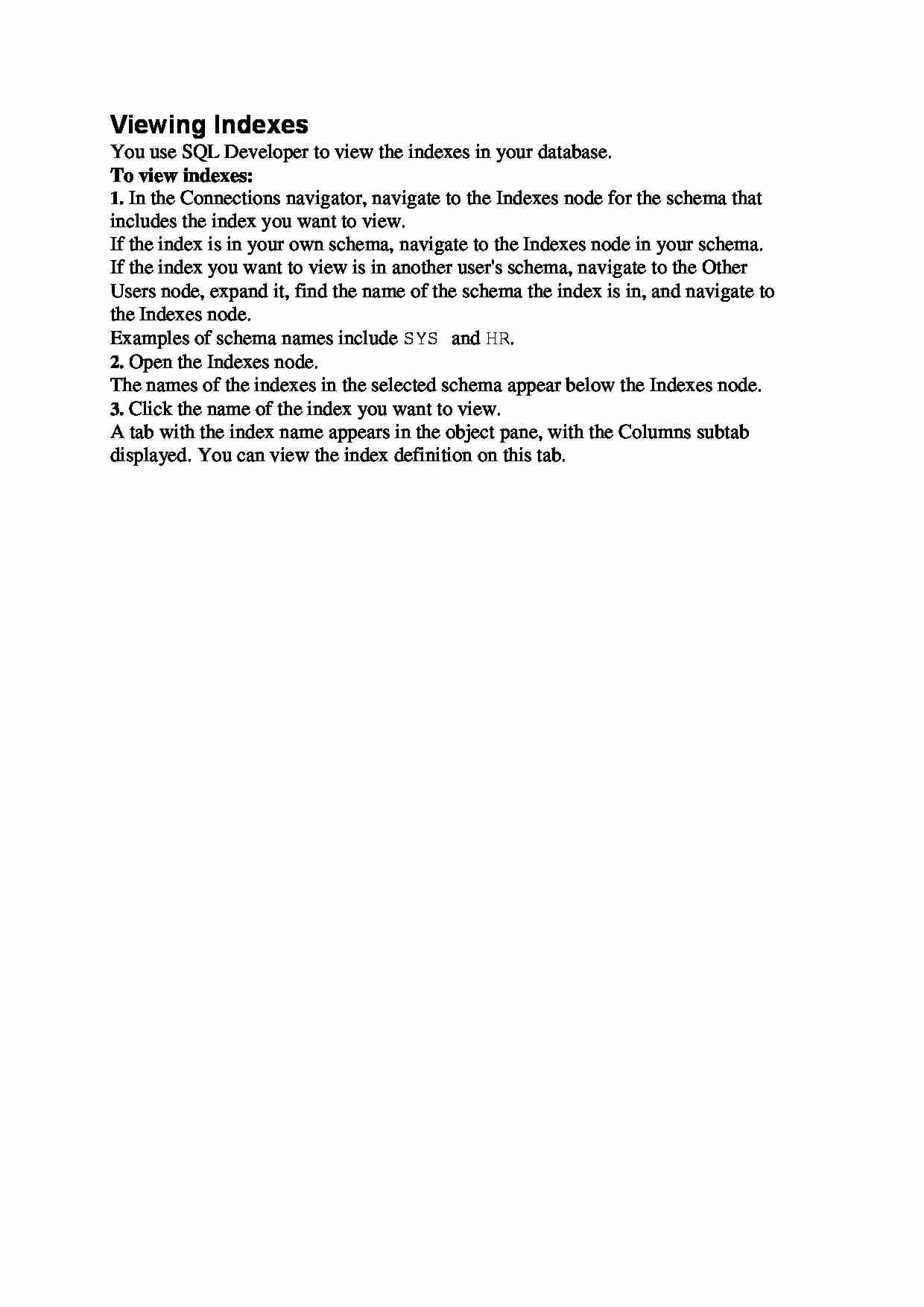 Viewing Indexes - strona 1