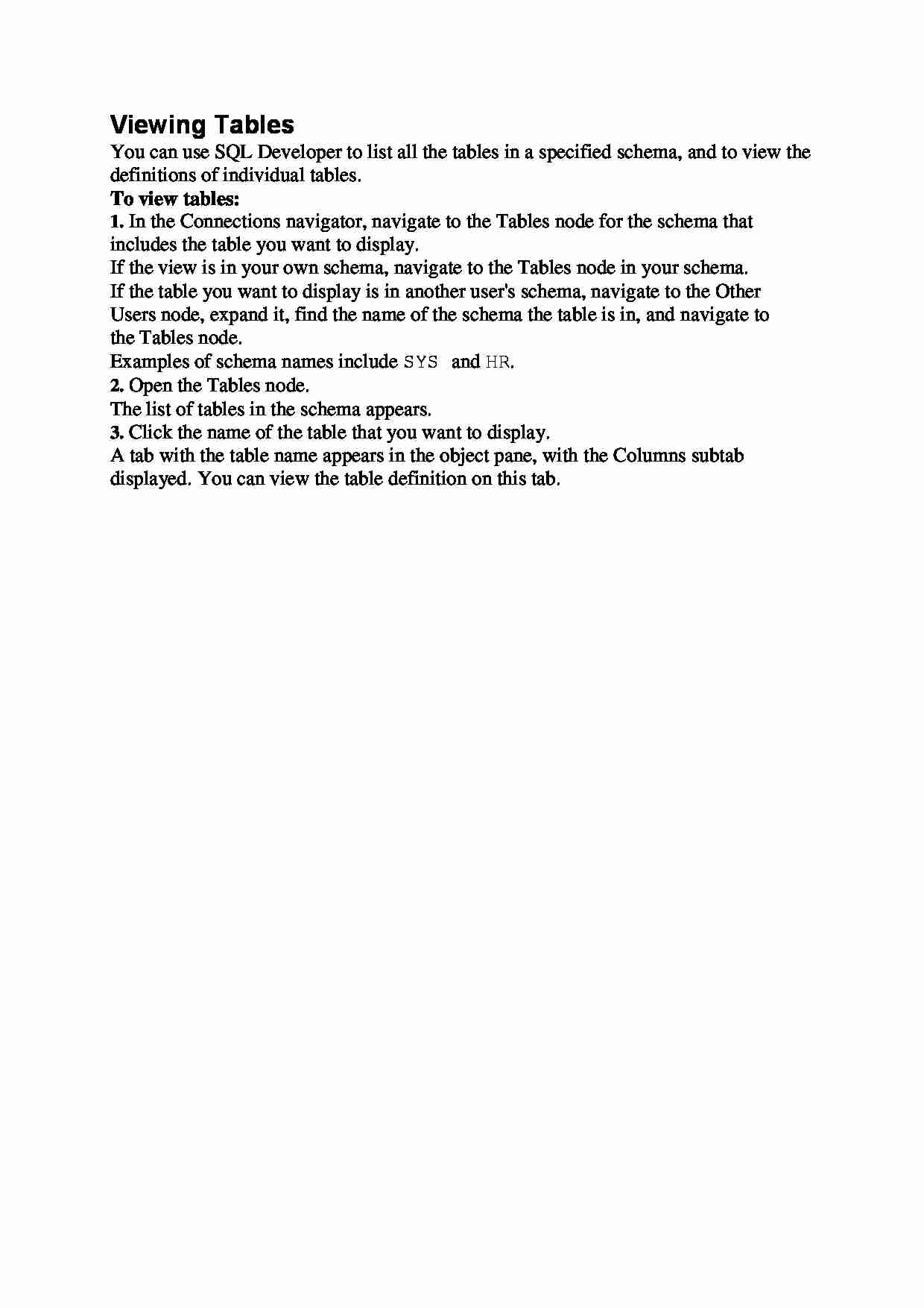 Viewing Tables - strona 1