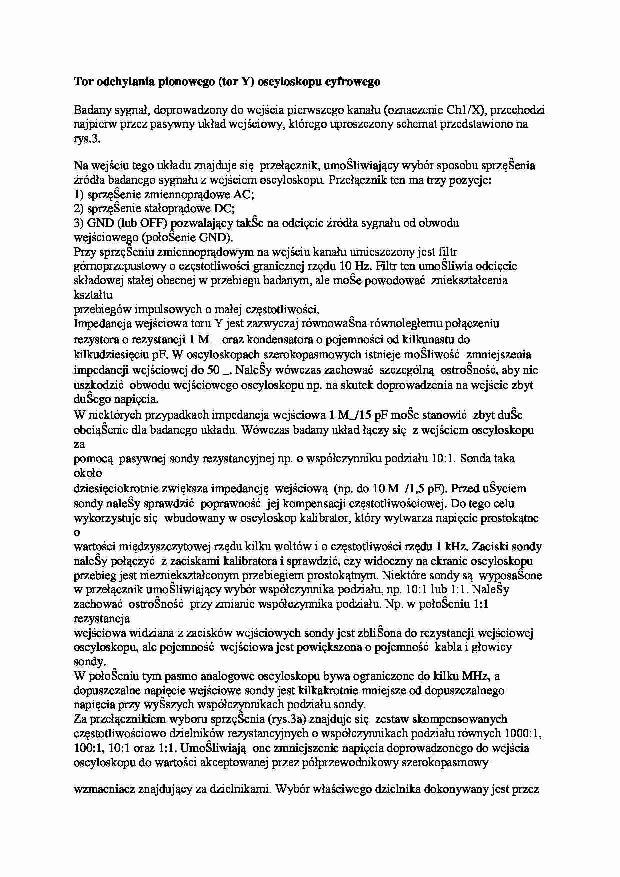 Tor odchylania pionowego - strona 1