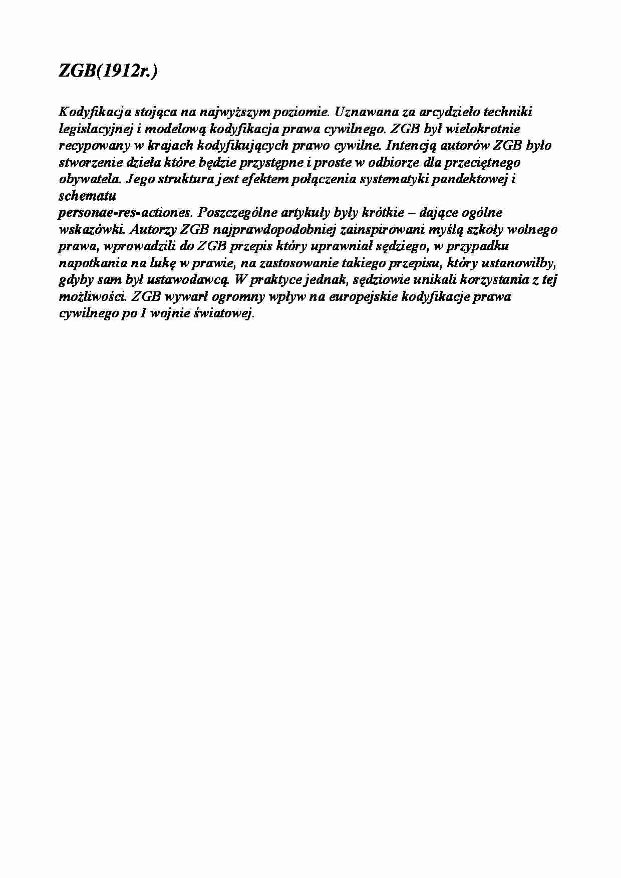 Historia prawa wykłady - ZBG - strona 1