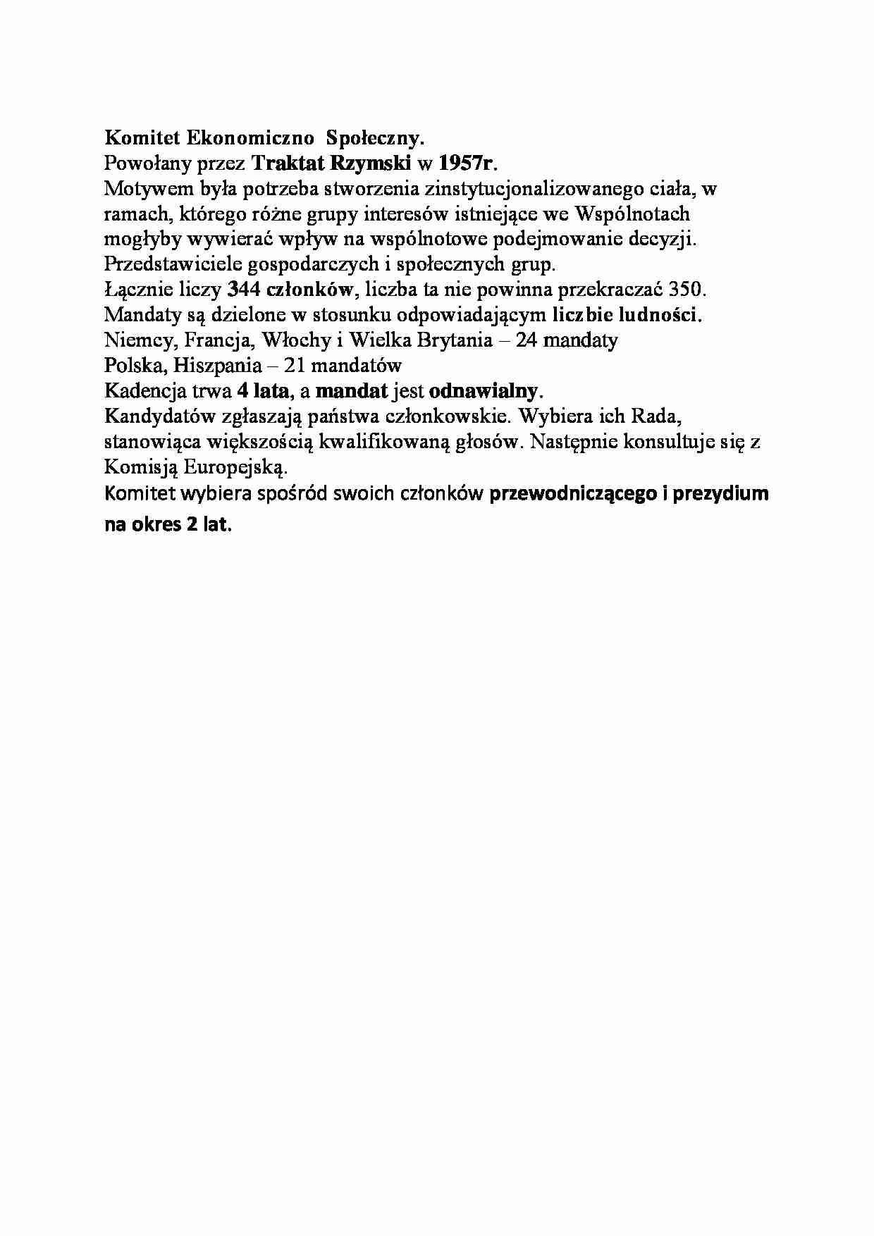 Komitet Ekonomiczno  Społeczny - strona 1