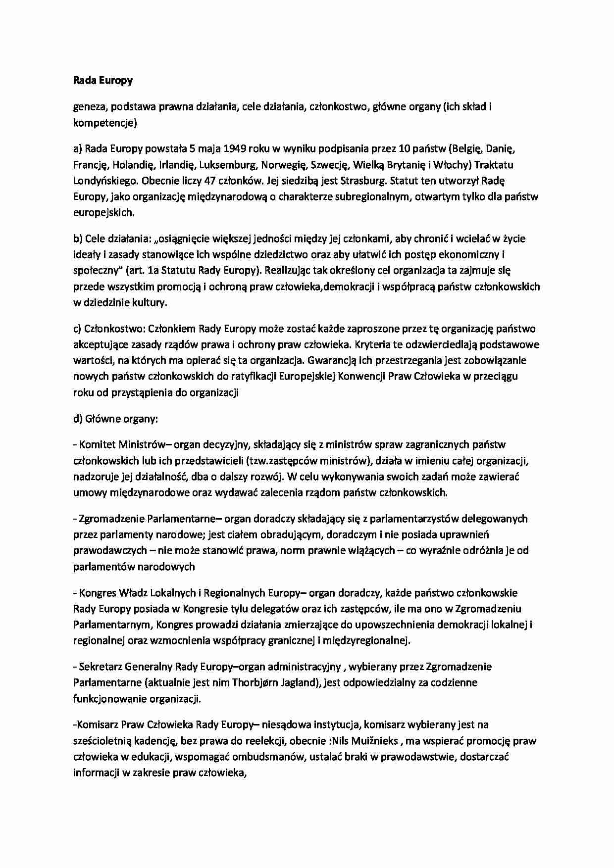 Rada Europy - strona 1