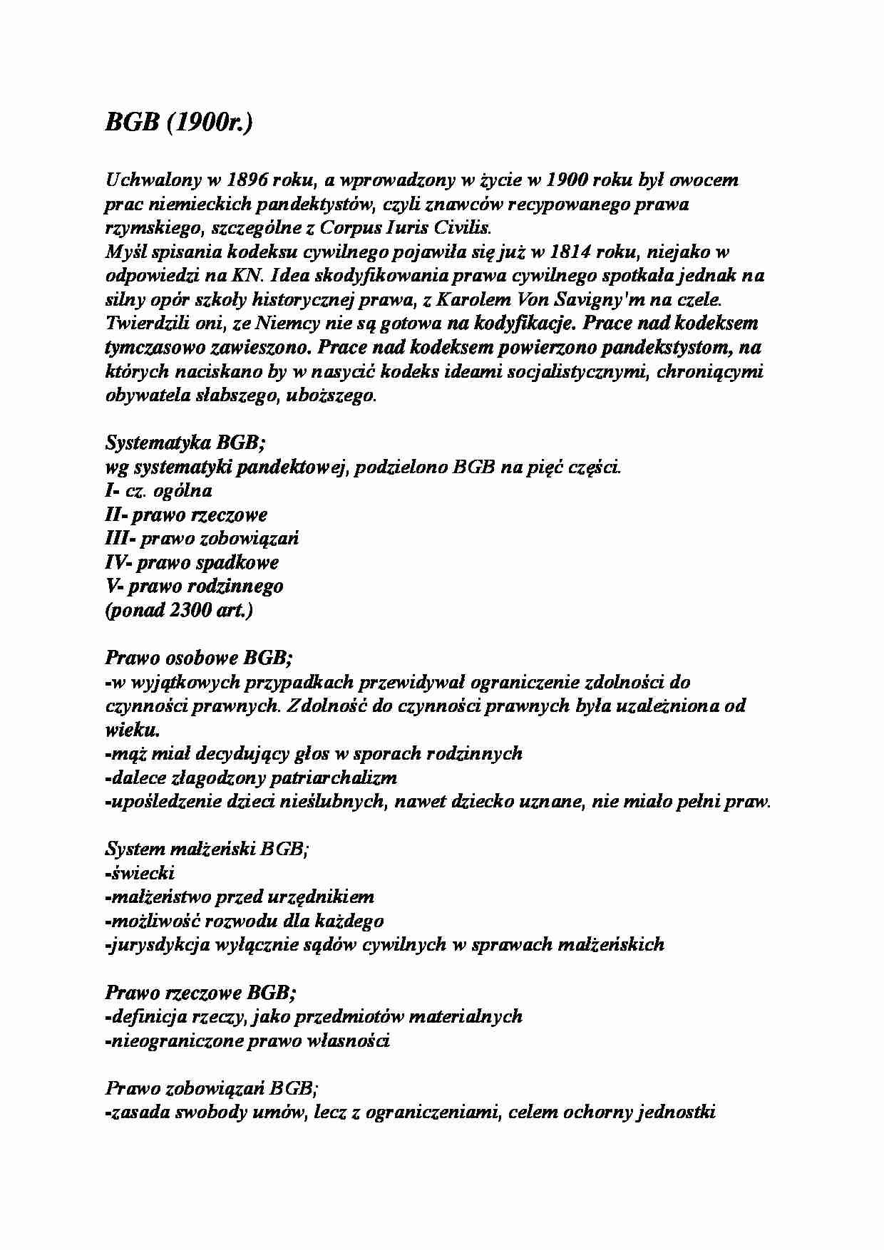 Historia prawa - BGB - strona 1