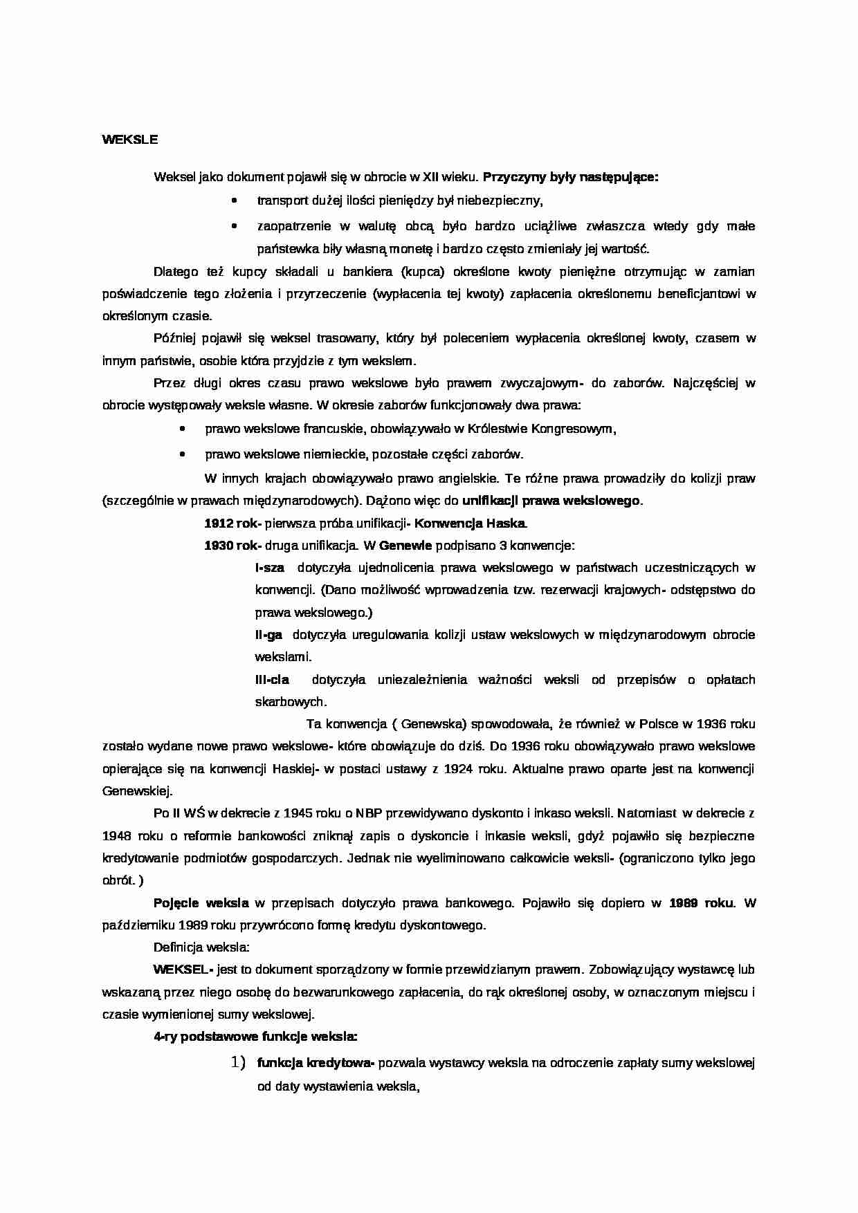 Bankowość - notatki - strona 1