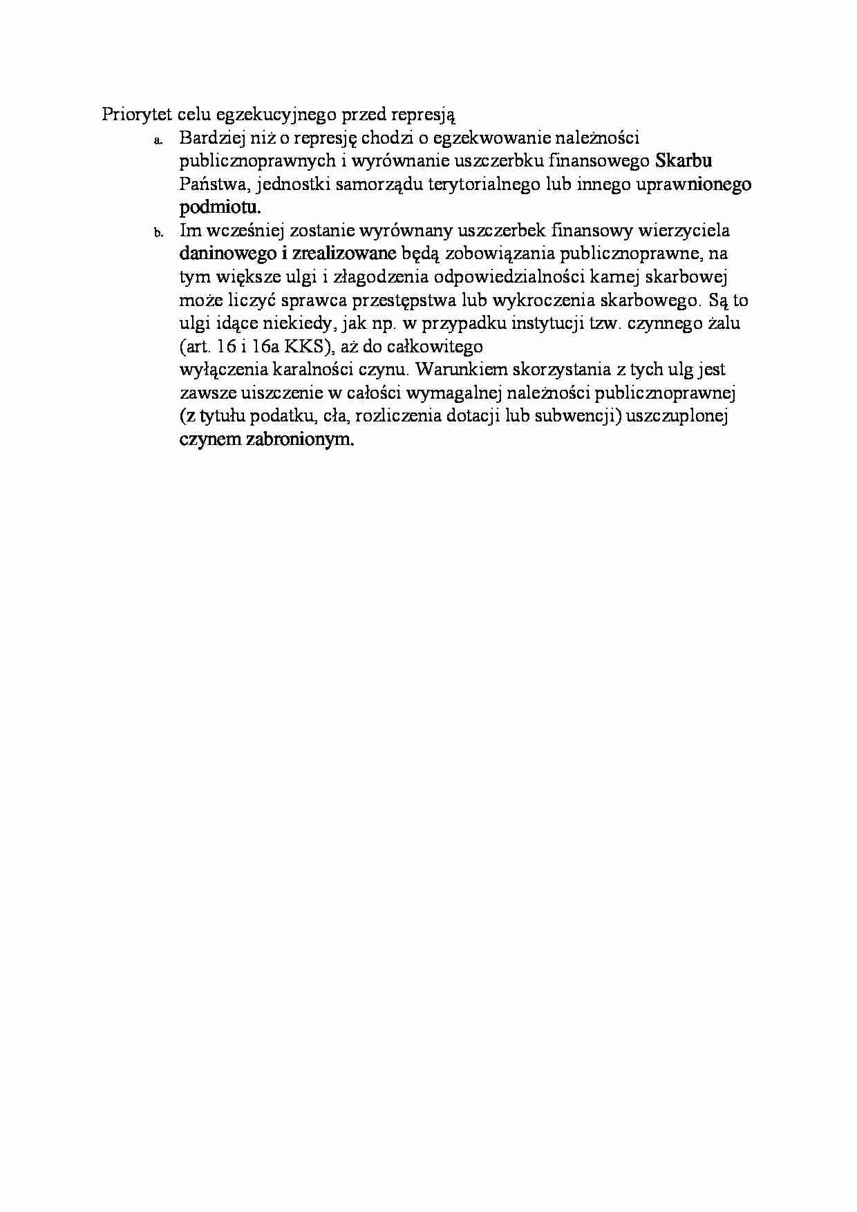 Priorytet celu egzekucyjnego - omówienie  - strona 1