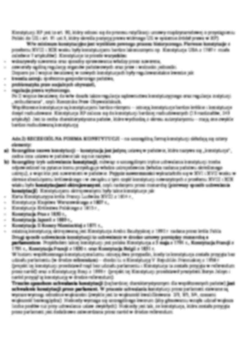 Prawo konstytucyjne - wykład - moc prawna konstytucji - strona 2