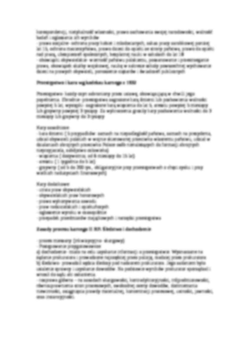 Mały kodeks karny i Mała Konstytucja - wykład - strona 2